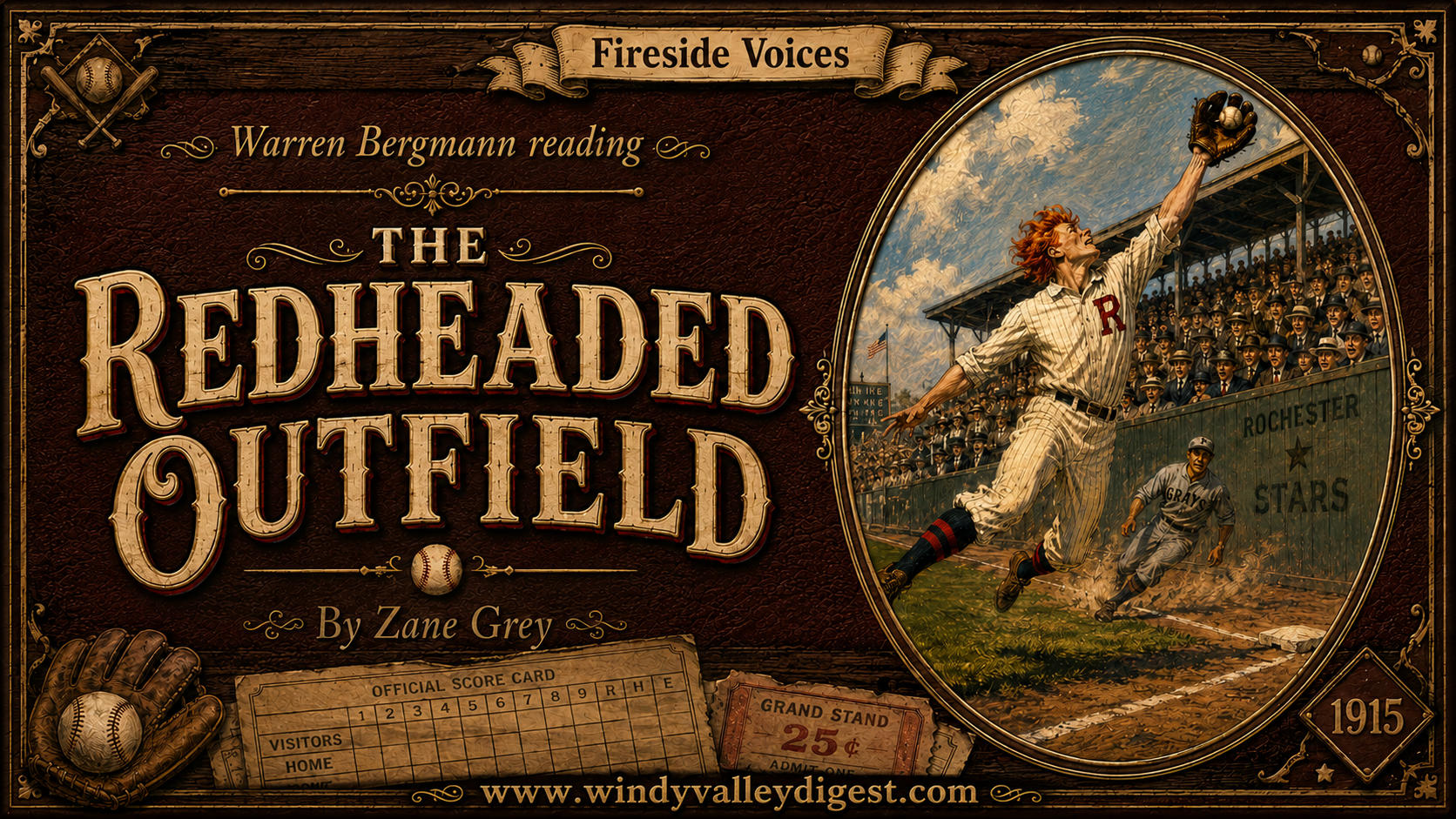 The Redheaded Outfield by Zane Grey – Fireside Voices